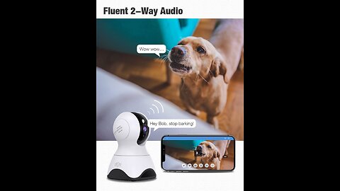 Eazieplus Indoor Camera, PanTilt Baby Monitor with Camera and Audio,Pet Camera with SoundMoti...