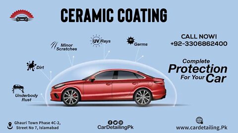 Best glass coating in Islamabad | car glass coating in Rawalpindi | car detailing in Islamabad