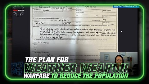 Maria Zeee Calls Out the Weather Modification and Geoengineering Plan to Reduce the Population