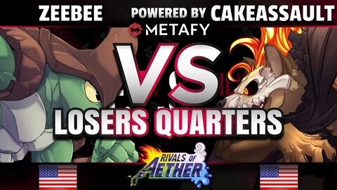 FPS4 Online - InC | ZeeBee (Kragg/Clairen) vs. CakeAssault (Forsburn/Zetterburn) - RoA L. Quarters
