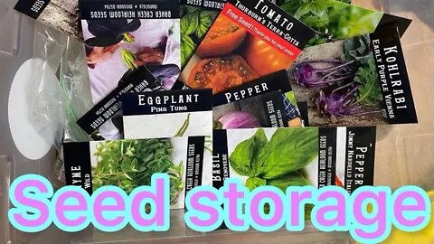 Vegetable seed storage idea seed saving homestead gardening