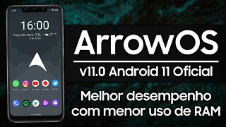 Arrow-OS v11.0 February Update | Android 11 | MENOR uso de RAM com maior DESEMPENHO
