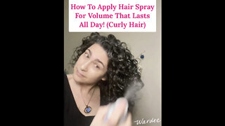 How to Apply Hair Spray for Volume that Lasts All Day (Curly Hair)