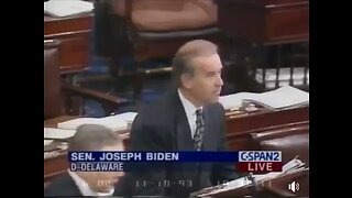 Joe Biden introducing The 1994 Crime Bill