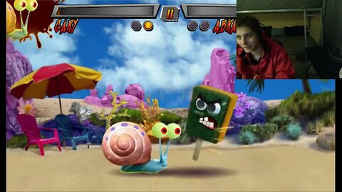 Abrasive SpongeBob VS Gary The Snail In A Nickelodeon Super Brawl 3 Just Got Real Battle