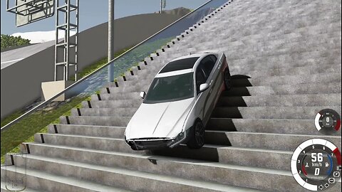 Cars Jumps and Drives Down the Stairs #110💥 BeamNG Drive Game 🚘 CAR crash #beamngdrive #carcrashes