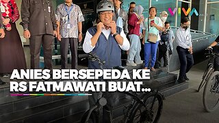 Gowes Sepeda, Anies Baswedan ke RS Fatmawati Penuhi Syarat Bakal Capres