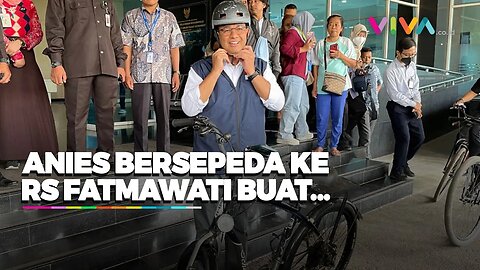 Gowes Sepeda, Anies Baswedan ke RS Fatmawati Penuhi Syarat Bakal Capres