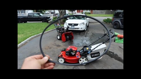 How To Replace the Drive Self Propelled Belt On Toro Personal Pace Smart Stow Lawn Mower NO START!