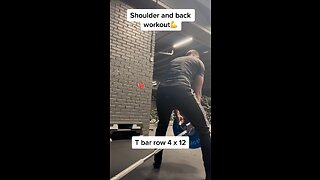 Shoulder and back workout