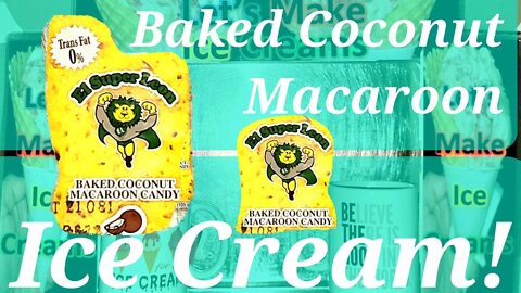 Ice Cream Making Baked Coconut Macaroon