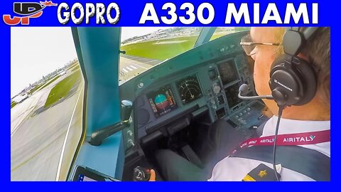 Airbus A330 Landing at MIAMI | GoPro Flight Deck View