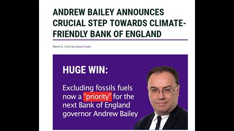 New Bank of England head Andrew Bailey compelled by Jesuits to enact climate regulation (mirrored)