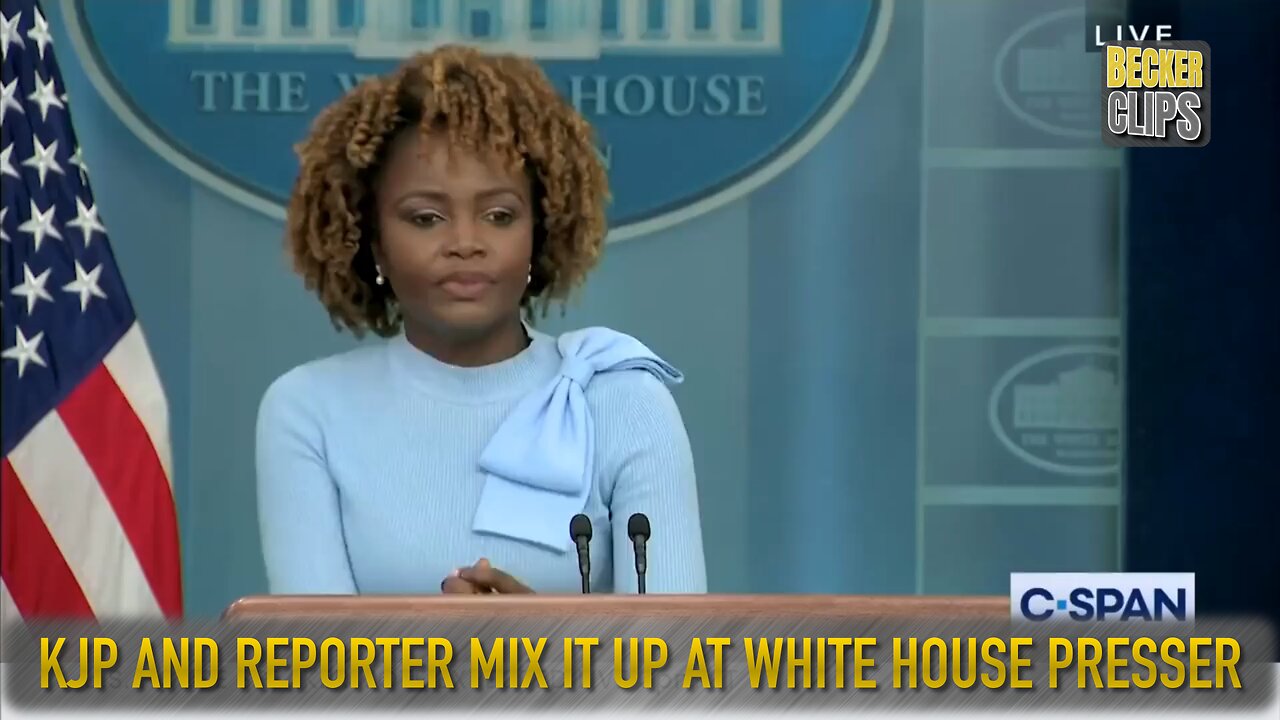 KJP and Reporter Mix It Up at White House Presser