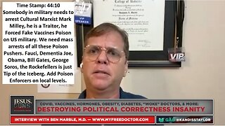 Dr. Kandiss Taylor w/ Dr. Ben Marble: Cultural Marxist Mark Milley is a Traitor, he forced mRNA Kill Jabs on US Military. Wokeness is Mental Disease – Make Psych Wards Great Again