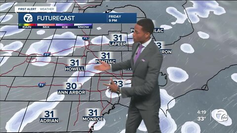 Snow showers tonight with colder temps