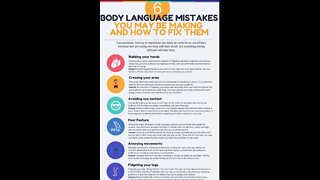 6 Body Language mistakes you may be making and how to correct