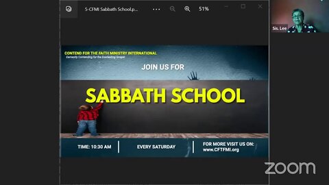 Lesson 11 [Sabbath School - God in Nature, DL] #CFMI