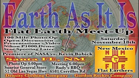 Flat Earth meetup New Mexico November 18, 2023 ✅