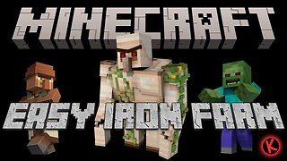 Minecraft: Easy Iron Farm Tutorial