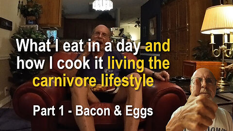 You asked what I cook and eat in a day on the carnivore diet - Part 1 - Bacon & Eggs