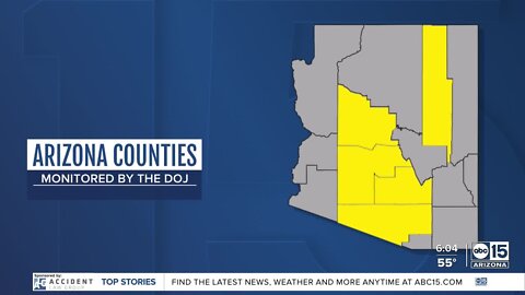 Department of Justice to send personnel to monitor federal voting rights law compliance at polls in Arizona