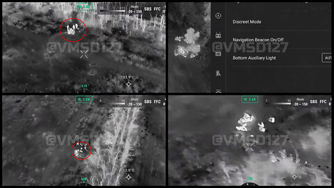 Russian shock drone unit hits a group of Ukrainian soldiers