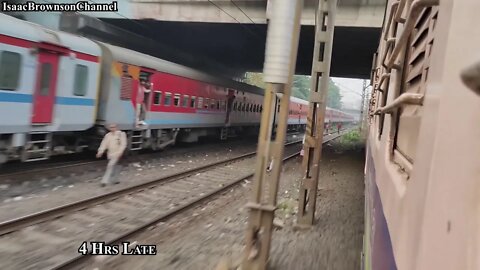 12116 | Siddheshwar SF Express | Late Running | Utkrisht Rake| WDP 4D |