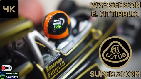 Super Zoom 4K | F1 Legends: Emerson Fittipaldi | Lotus 72D 1972 Season World Champion [EM OFF]