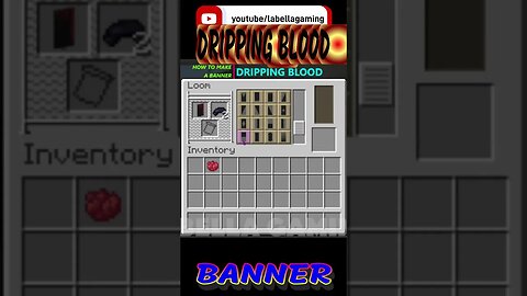 Dripping Blood Banner | Minecraft