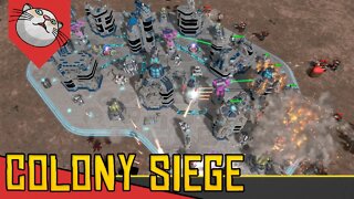 RTS e Tower Defense com BOSS FINAL - Colony Siege [Conhecendo o Jogo Gameplay Português PT-BR]