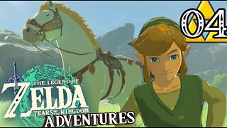 Legend of Zelda Tears of the Kingdom Adventures Part 4 GIANT White Stallion! (Nintendo Switch)