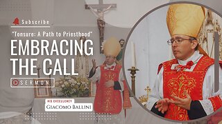 Sermon of Bishop Giacomo Ballini in Cebu for Tonsure for Hearts of Jesus & Mary Seminary