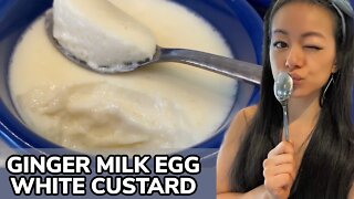 Steamed Ginger Milk Egg White Custard / Pudding Recipe 薑奶燉蛋白 - A Chinese Dessert | Rack of Lam