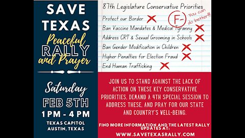 Save Texas Rally: RISE UP!