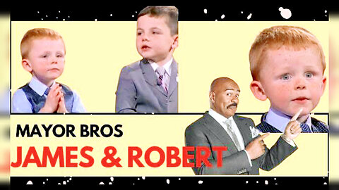 Cute Little brothers who are Mayor (Robert and Jam )steve harvey show