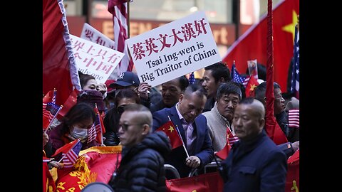 Large protest in NY against English Tsai