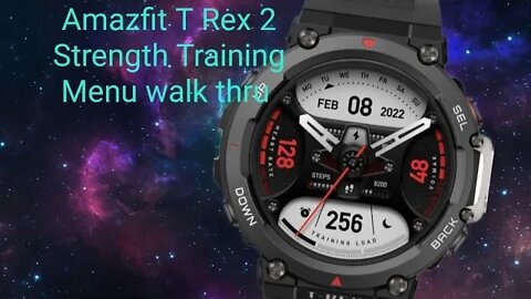 Amazfit T-Rex 2: Strenght training app & Menu walk thru