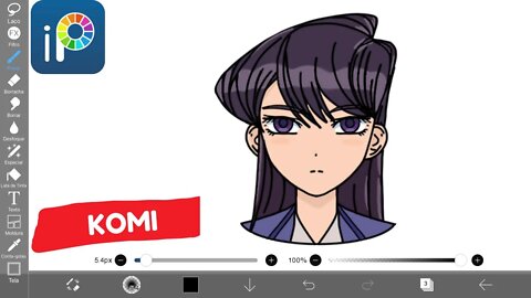 Como Desenhar Komi de Komi Can’t Communicate