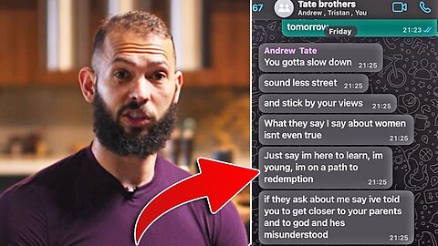 Andrew Tate LEAKED Messages After BBC Interview