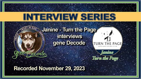 Turn The Page with Janine Interview with gene Decode