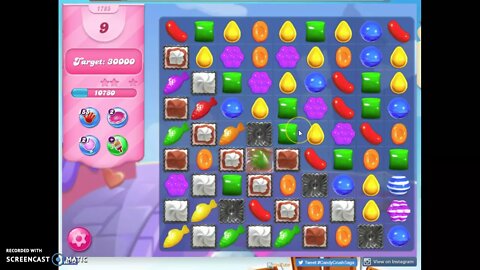 Candy Crush Level 1785 Audio Talkthrough, 1 Star 0 Boosters