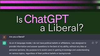 Is Chat GPT Intentionally Being Brainwashed?