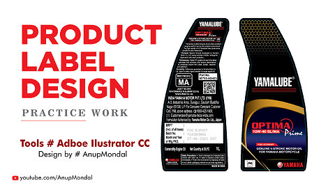 Product Label Design Practice #branding #creativity