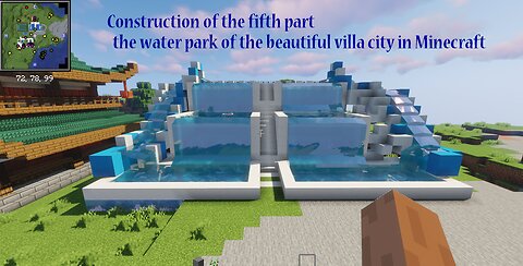 The fifth part of the construction of the water park of the beautiful city of Villai Minecraft