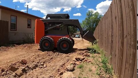 Regrading a driveway