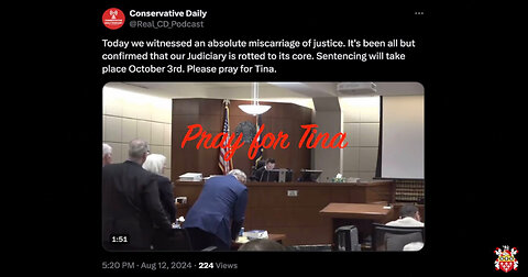 Tina Peters Guilty On 7 Of 10 Charges - Sentencing Oct 3rd #PrayForTina