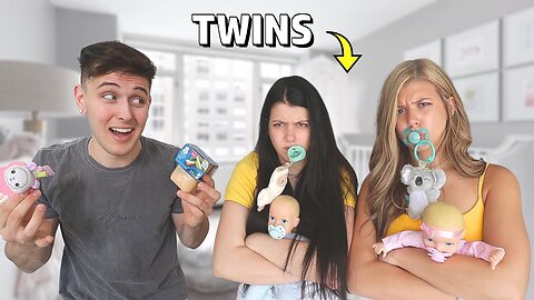 Twin's Become a "BABY" For a Day!