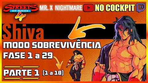 STREETS OF RAGE 4 SOBREVIVENCIA DESAFIO SEMANAL | Parte 1 | DLC MRX NIGHTMARE SOR4