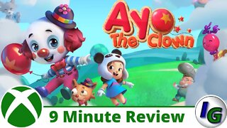 Ayo the Clown 9 Minute Game Review on Xbox